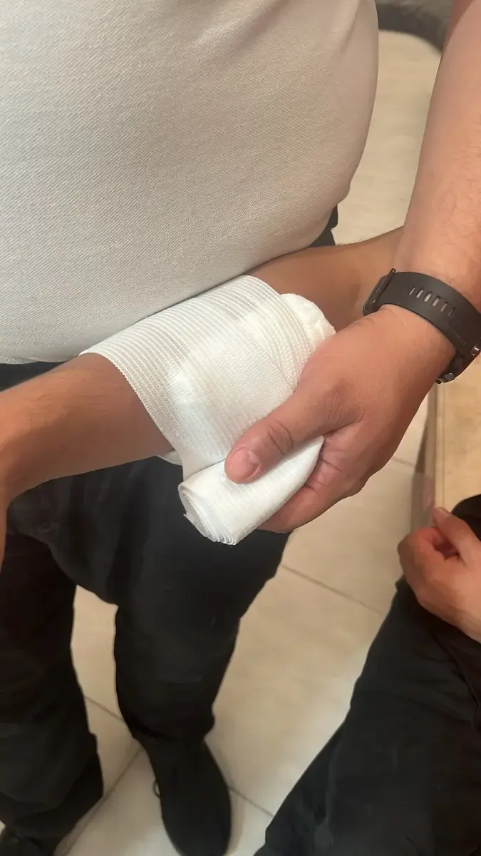 Práctica de vendaje